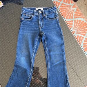 Zara Blue Flare Jeans - Mid Wash